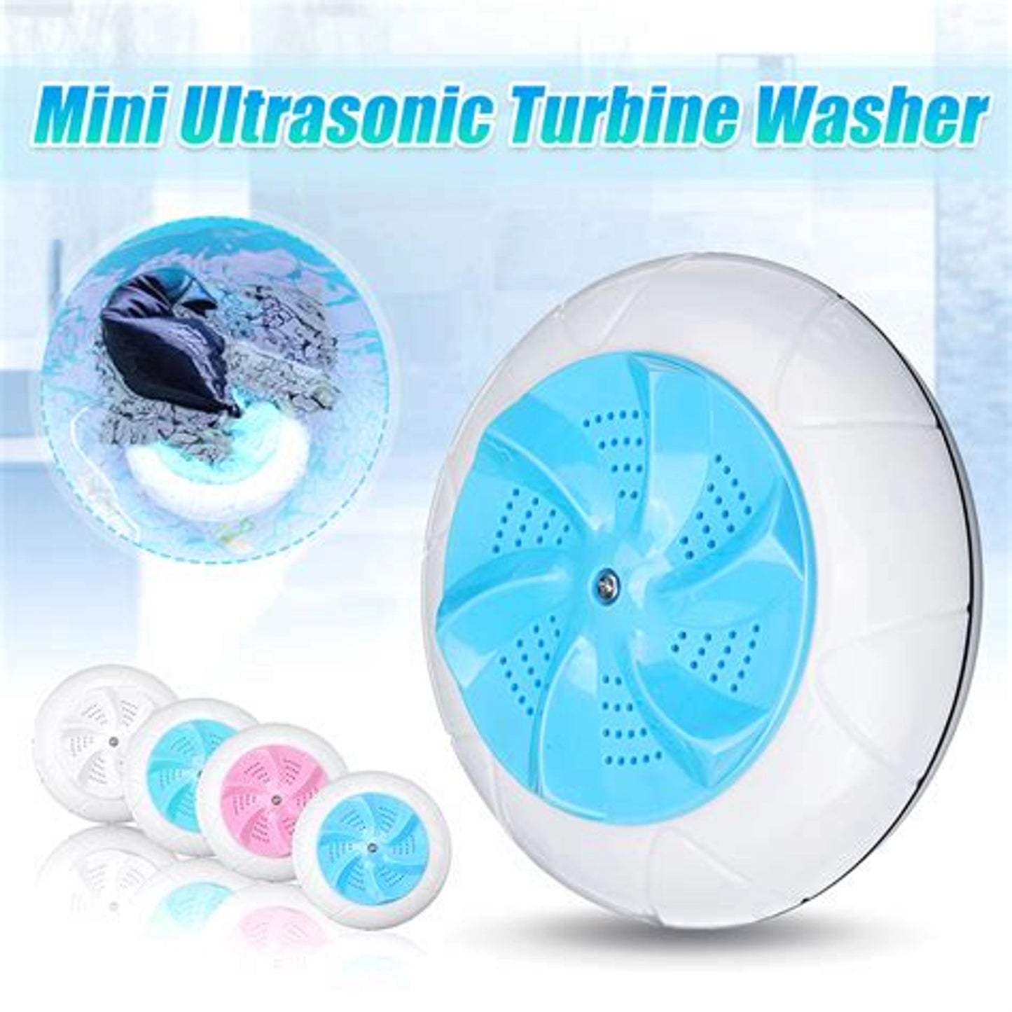 Mini Washing Machine Portable Personal Rotating Washer Adjustable