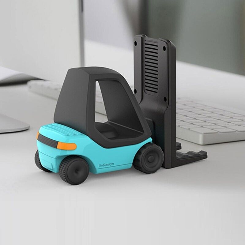 Forklift 5 in 1 Wireless Charger Stand with Night Light for Smart Watch and Car Design